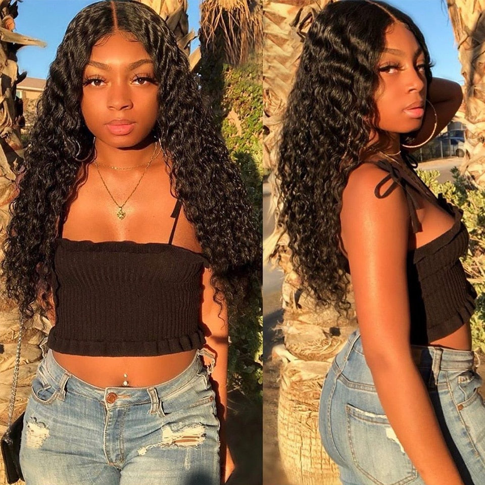 Gluna Glueless Breathable Open Cap Air Wig 4x4/5x5 Deep Wave Lace Closure Wigs  Human Virgin Hair Pre Plucked With Natural Baby Hair