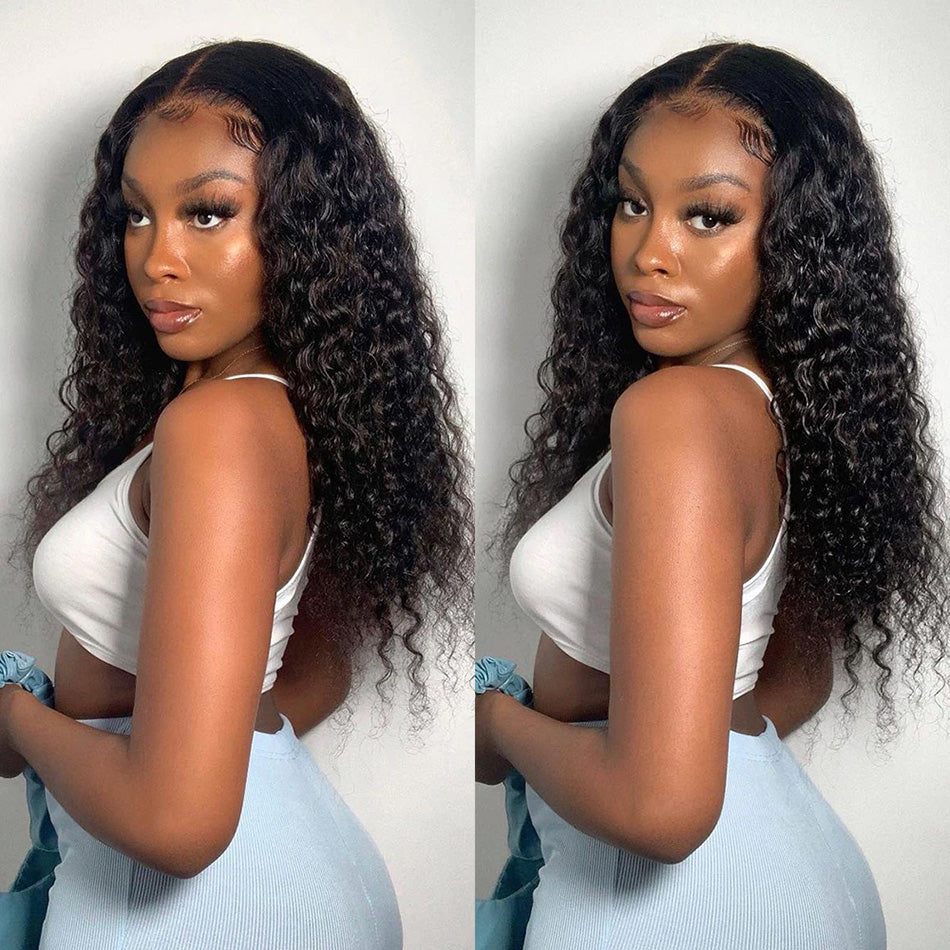 Gluna Glueless Breathable Open Cap Air Wig 4x4/5x5 Deep Wave Lace Closure Wigs  Human Virgin Hair Pre Plucked With Natural Baby Hair