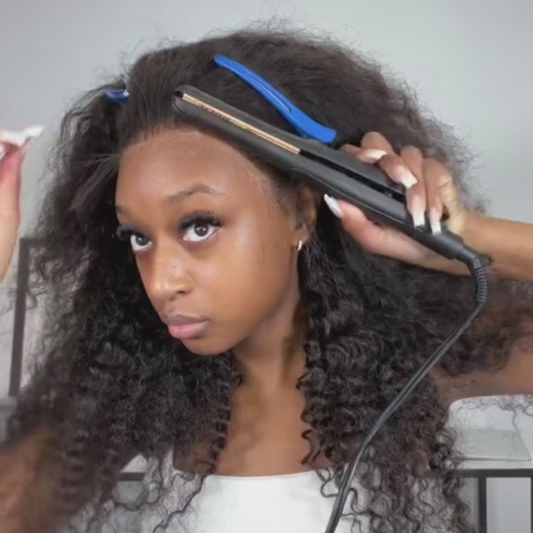 Gluna 13x4 Lace Frontal Wigs Water Wave Human Hair Healthy Virgin Hair Pre Plucked With Natural Baby Hair For Women