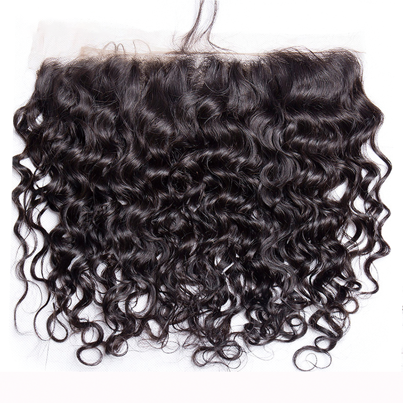 Gluna Water Wave HD Lace Frontal 13x6 13x4 5x5 4x4 Inches HD Lace Frontal Closure Natural Color 100% Virgin Human Healthy Hair