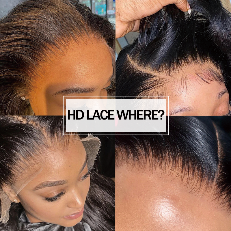 Gluna 13x4 HD Lace Frontal Wigs Water Wave Human Hair Healthy Virgin Hair Pre Plucked With Natural Baby Hair For Women