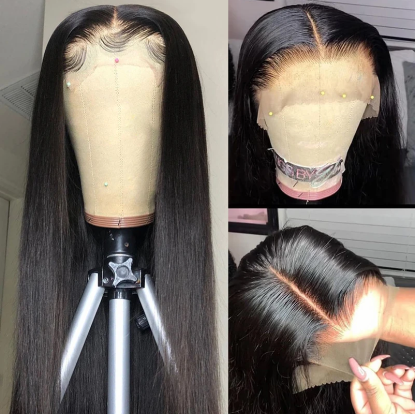 【22"=$179】Gluna 13x6 HD Lace Frontal Wigs Silk Straight Human Hair Healthy Virgin Hair Pre Plucked With Natural Baby Hair For Women