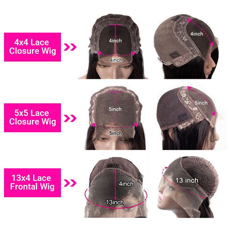 Gluna  Lace Frontal Wig Body Wave 1B/30 Highlight Color Human Virgin Hair Pre Plucked With Natural Baby Hair