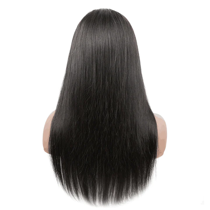 Gluna Hair Straight Human Hair Wigs 2x6 HD Lace Closure Middle Parting Wigs Natural Color
