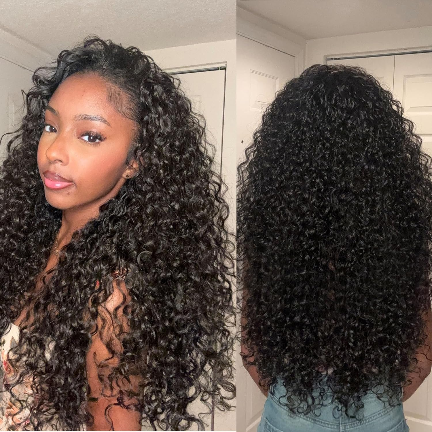 Gluna Flip Over Water Wave Install Half With Drawstring Glueless Beginner Friendly