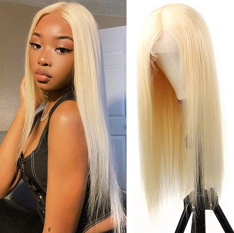 【24"=$179】Gluna 613 Blonde Color Straight 13×4 Lace Frontal 5x5 4x4 Lace Closure Wig Human Virgin Hair Pre Plucked With Natural Baby Hair