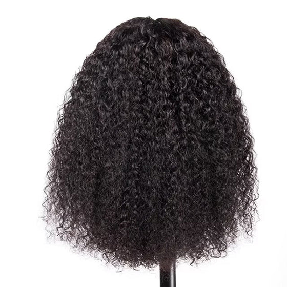 Free Shipping Gluna Hair Jerry Curly Virgin Hair Full Lace Wig 150% Density Unprocessed Human Hair 1Piece Natural Black