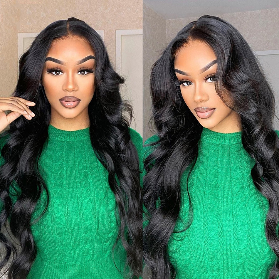 Gluna Glueless Breathable Open Cap Air Wig 4x4/5x5 Body Wave Lace Closure Wigs  Human Virgin Hair Pre Plucked With Natural Baby Hair