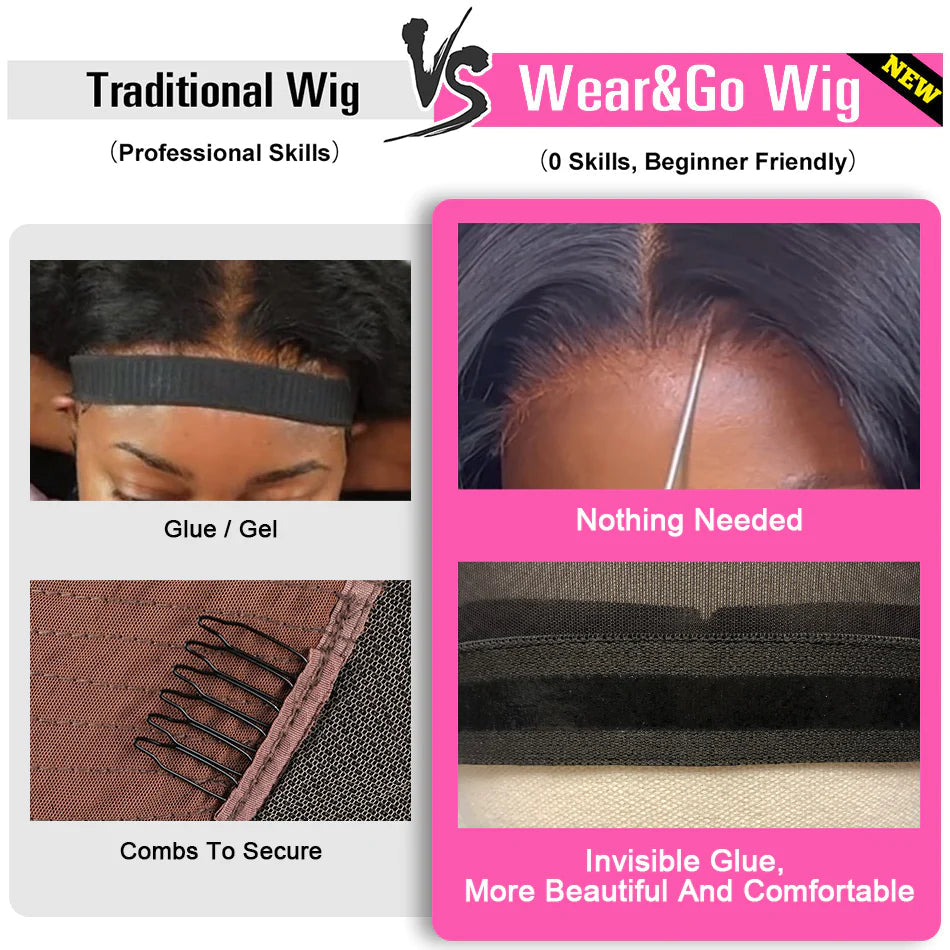 Gluna 4.5X6 Glueless  HD Lace Closure Wigs Silk Straight Human Hair Healthy Virgin Hair Pre Plucked With Natural Baby Hair For Women