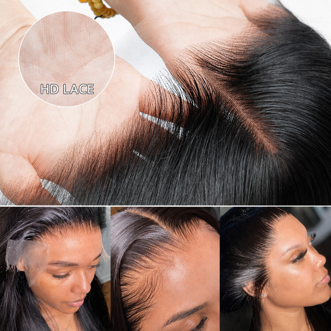 Gluna Body Wave 13*4 HD Swiss Lace Frontal Wig All Skin Tones Human Hair For Woman
