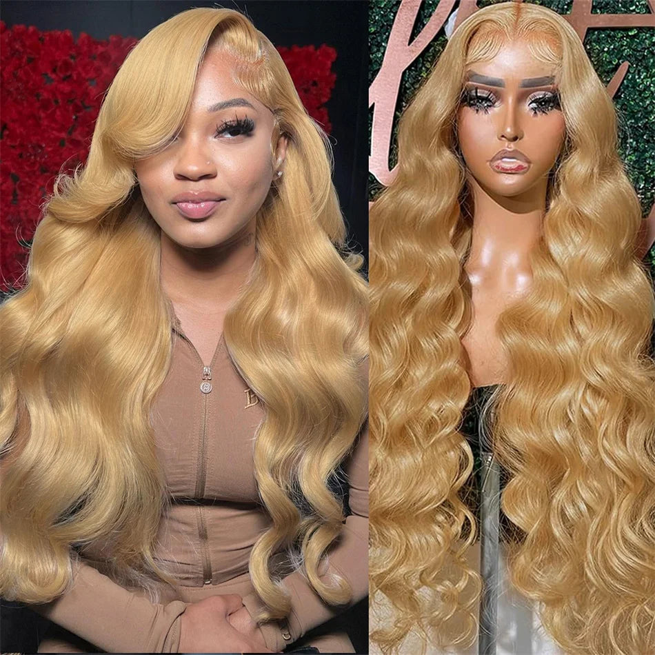 Gluna Glueless 7x5 /6x4.5 HD Lace Wear Go Honey Blonde #27 Color Body Wave Wig Tiny Knots Pre-Bleached