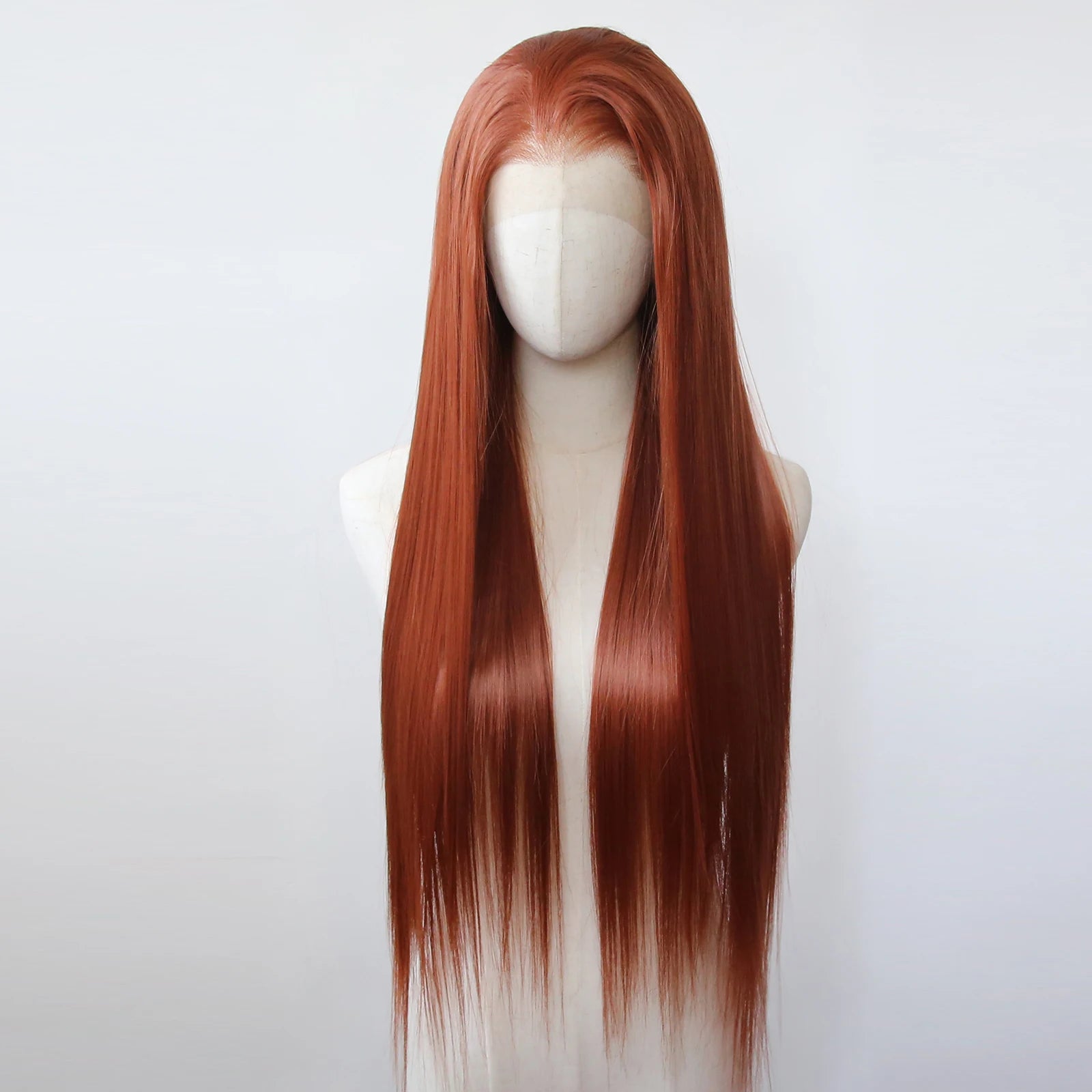 Gluna Ginger Brown Color 13×4 / 13x6 HD Lace Frontal Wig Straight Human Virgin Hair