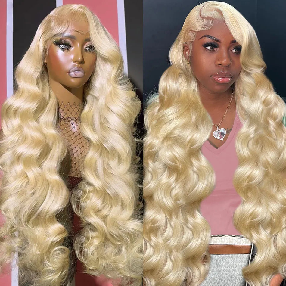 Gluna 613 Blonde Color Body Wave 13×4/13X6 HD Lace Frontal  5X5 HD Lace Closure Wig Human Virgin Hair Pre Plucked With Natural Baby Hair