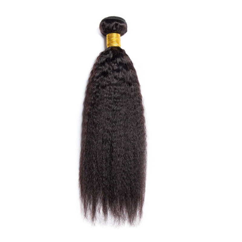 Gluna Brazilian Kinky straight 8A/10A Hair Weave Bundles 1 Piece Virgin Human Hair Weaving Natural Color 8-36inch