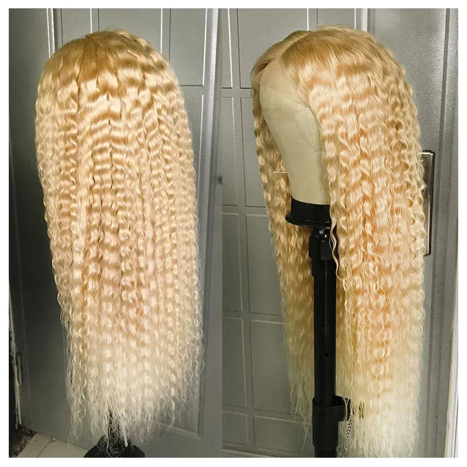 Gluna 613 Blonde Color Deep Wave 13×4/13X6 HD Lace Frontal  5X5 HD Lace Closure Wig Human Virgin Hair Pre Plucked With Natural Baby Hair