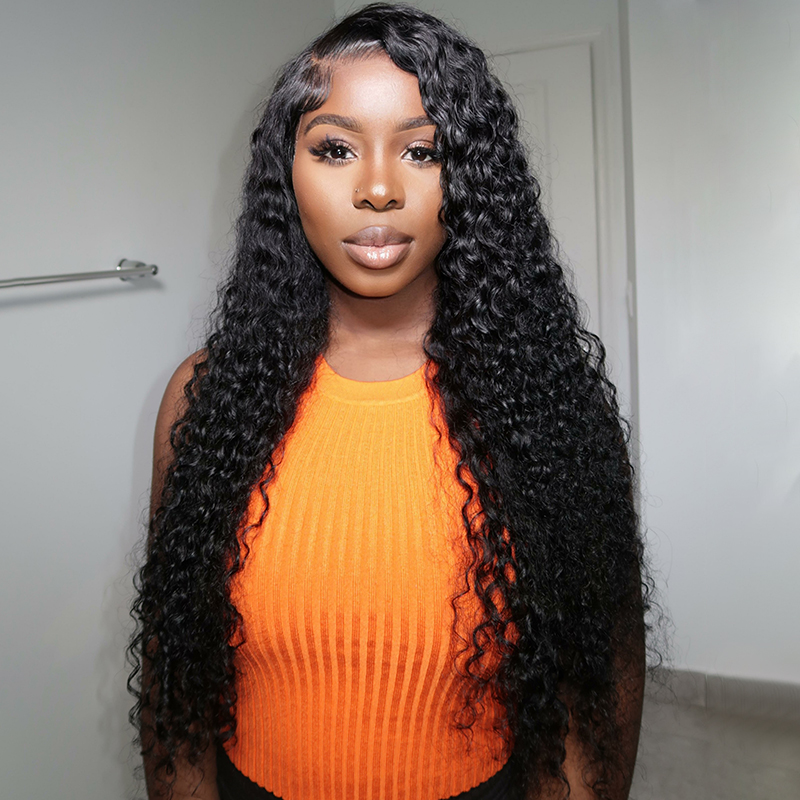 Gluna Water Wave Wigs for Black Women Human Hair 13x4 HD Lace Front Wigs Brazilian Virgin Wig