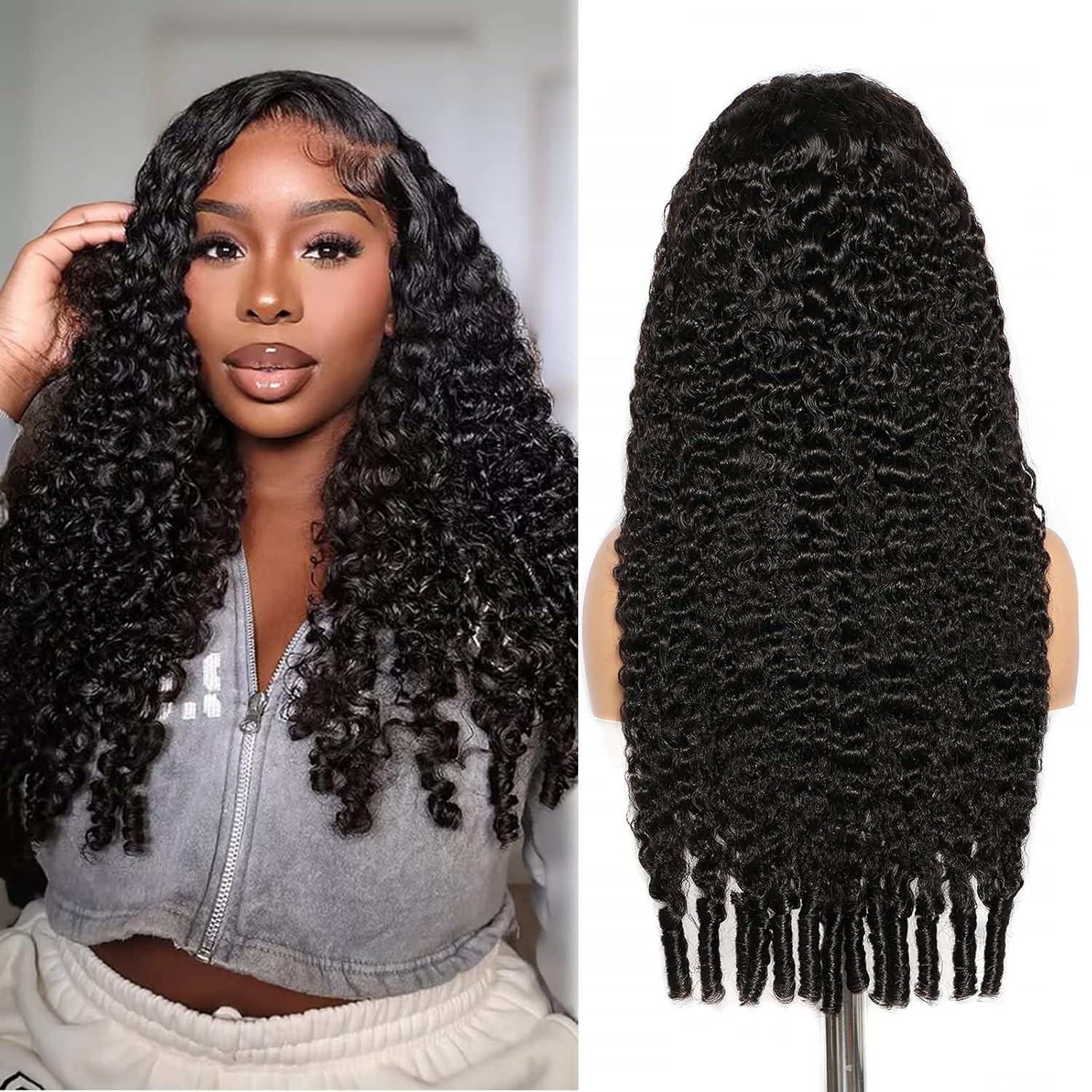 Gluna Burmese Curly Hair HD Lace Closure Burmese Wig Virgin Hair Unprocessed Human Hair