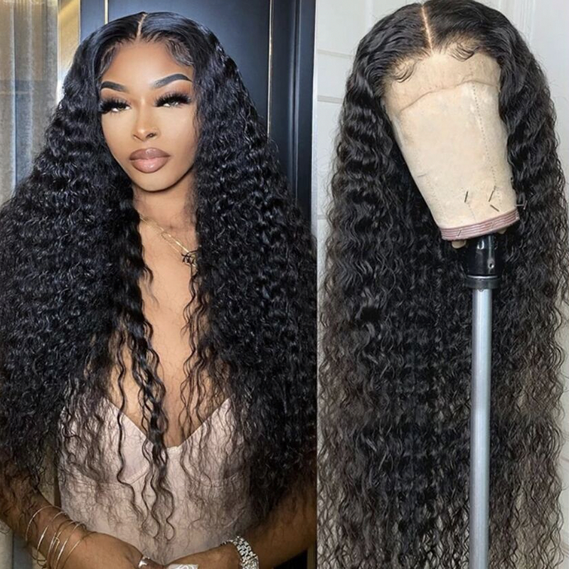 Gluna Glueless Breathable Open Cap Air Wig 4x4/5x5 Deep Curly Lace Closure Wigs  Human Virgin Hair Pre Plucked With Natural Baby Hair