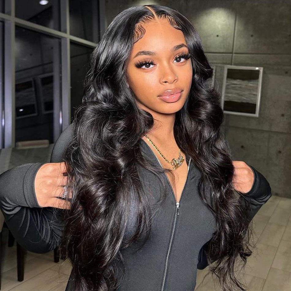 Gluna 4x4/5x5/6x6 HD Lace Closure Wigs Body Wave Human Hair Healthy Virgin Hair Pre Plucked With Natural Baby Hair For Women