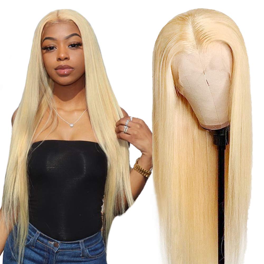Gluna 613 Blonde Color Straight 13×4/13X6 HD Lace Frontal  5X5 HD Lace Closure Wig Human Virgin Hair Pre Plucked With Natural Baby Hair