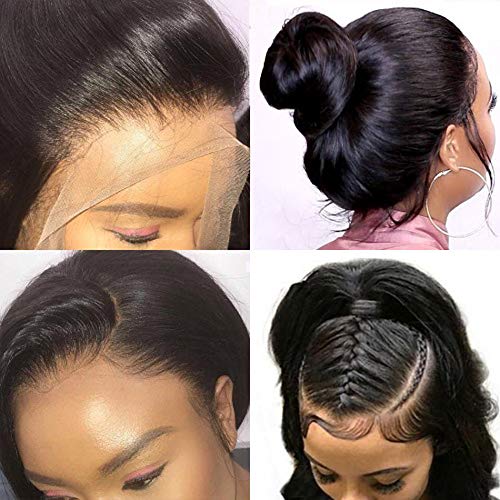 Free Shippng Gluna Hair 8A Grade Straight Virgin Hair 3Bundles With Frontal 100% Human Hair Extension Natural Black