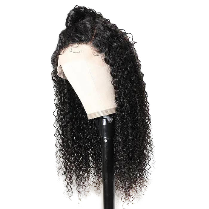 Gluna 13x4 Lace Frontal Wigs Jerry Curly Human Hair Healthy Virgin Hair Pre Plucked With Natural Baby Hair For Women