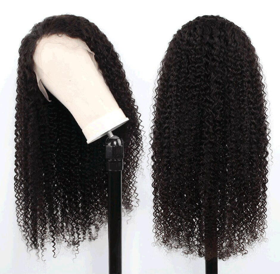 Gluna 13x4 Lace Frontal Wigs Kinky Curly Human Hair Healthy Virgin Hair Pre Plucked With Natural Baby Hair For Women