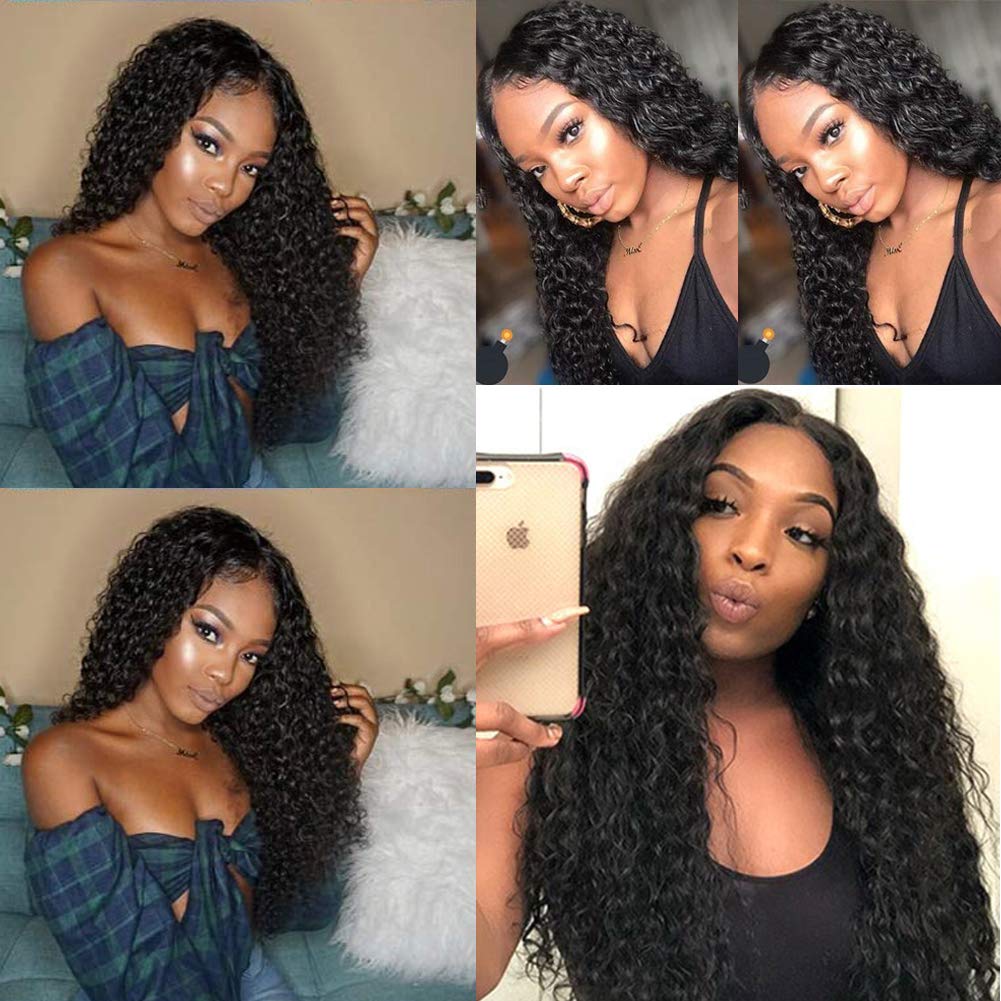 Gluna 13x4 Lace Frontal Wigs Water Wave Human Hair Healthy Virgin Hair Pre Plucked With Natural Baby Hair For Women