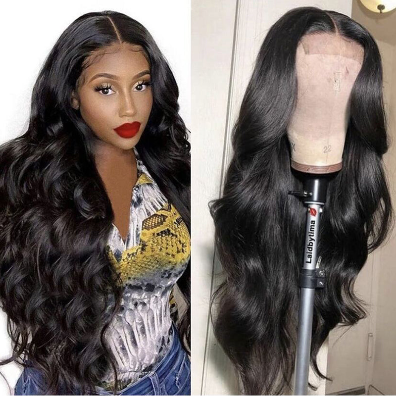 【30＂=$198.99】Gluna 4x4/5x5 Lace Closure Wigs Body Wave Human Hair Healthy Virgin Hair Pre Plucked With Natural Baby Hair For Women