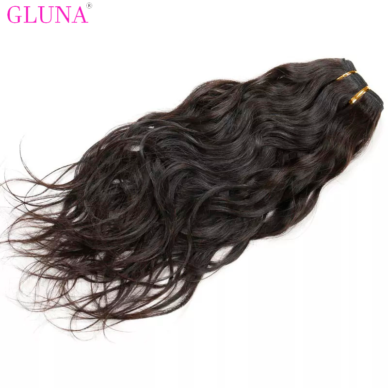 Gluna Brazilian Hair  Natural Wave Hot 8A/10A Bundles 100% Human Hair Bundles 1 Pieces Virgin Human Hair Extension 8-30inch Free Shipping
