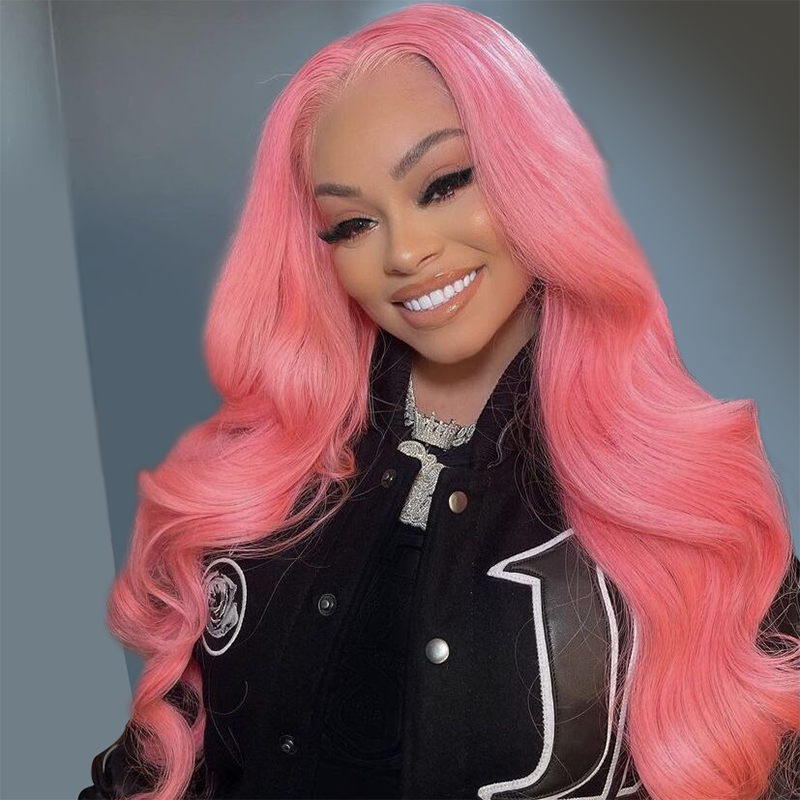 Gluna Pink Wig 13x4 5x5 4x4 Body Wave Lace Front Wig Long Brazilian Transparent Lace Wigs For Women Colored Human Hair Wigs With Baby Hair