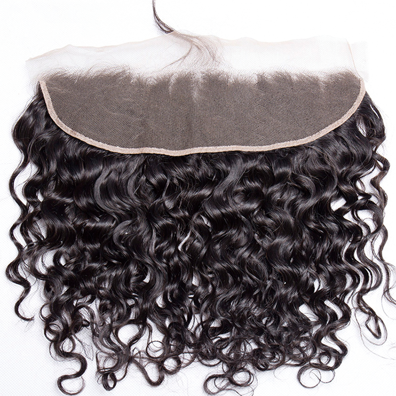 Gluna Water Wave HD Lace Frontal 13x4 5x5 4x4 Inches HD Lace Front Closure Natural Color 100% Virgin Human Healthy Hair