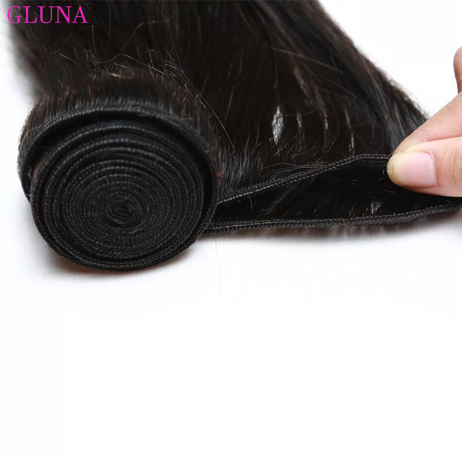 Gluna Hair 8A Grade Ombre Hair Brazilian Straight Hair Bundles Black Roots Hair Weave 1Bundle (1B/30)