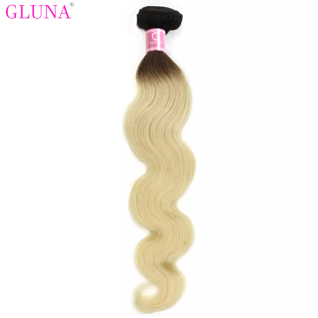 Gluna Hair 8A Grade Russian 1B/613 Blonde Body Wave Hair Bundles Russian virgin Hair (1B/613 Color)
