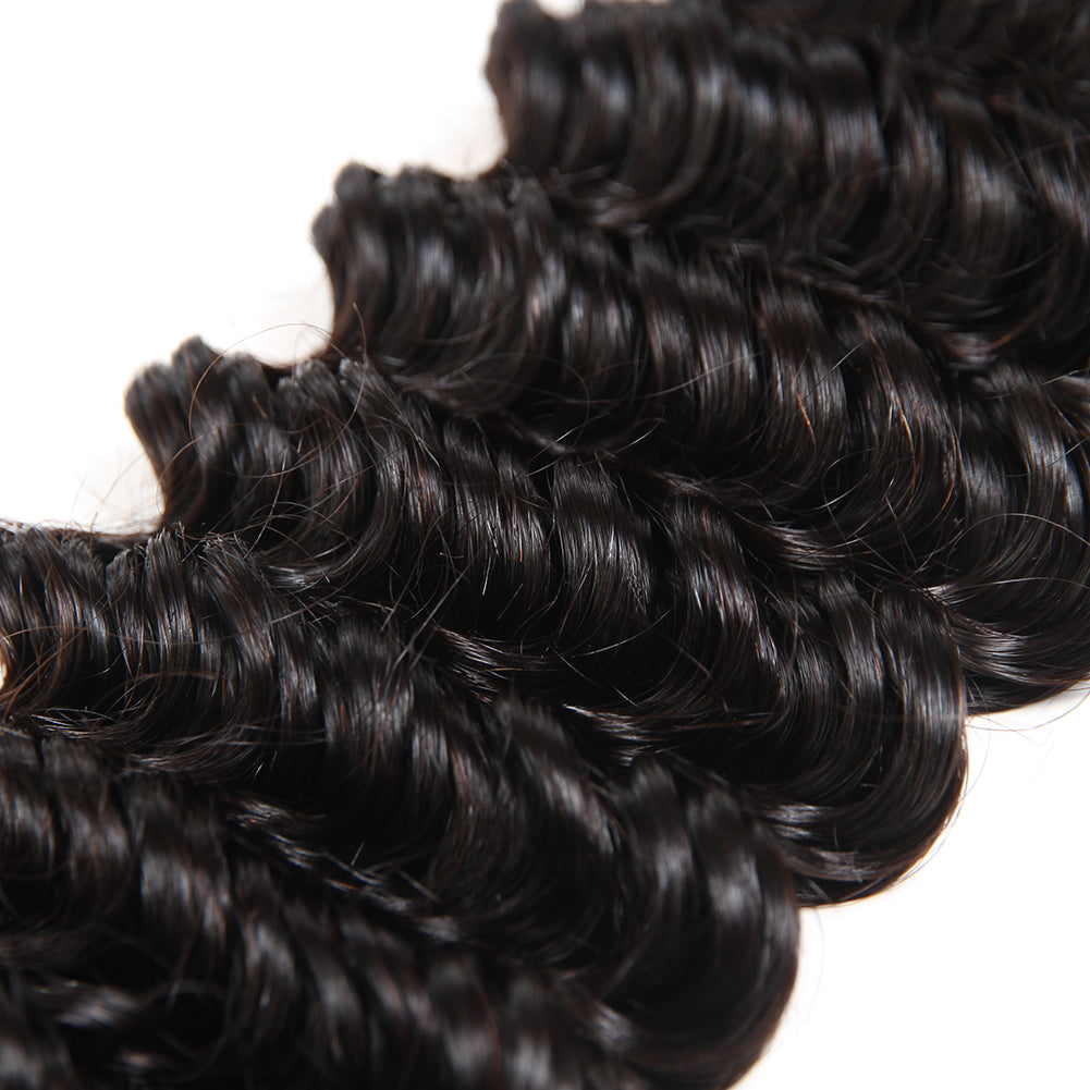 Gluna Hair Brazilian Deep Wave Hot 8A/10A Bundles Natural Color Deep Wave 100% Human Hair Bundles Brazilian Hair Weave Bundles