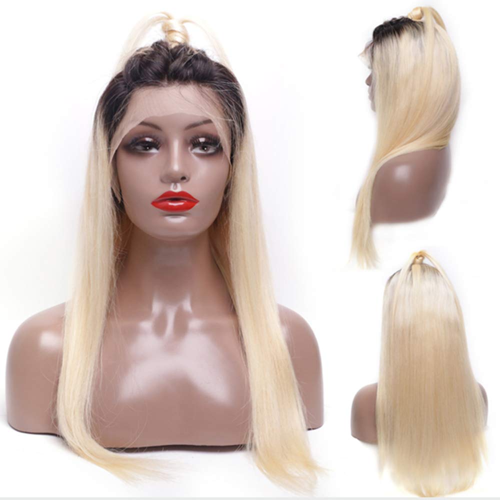 Gluna 1B/613 Blonde Color Straight 13×4  Lace Frontal 5x5 4x4 Lace Closure Wig Human Virgin Hair Pre Plucked With Natural Baby Hair