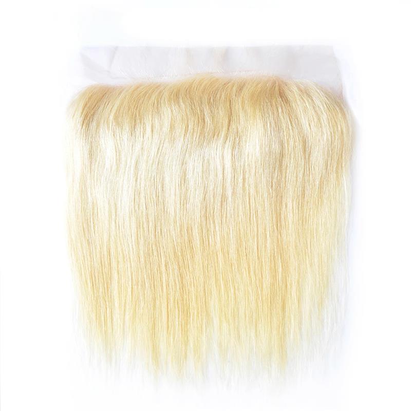 Gluna Hair 13×4 HD Lace Frontal Straight Hair 613 Blonde Russian Virgin Hair (613 Blonde Color )