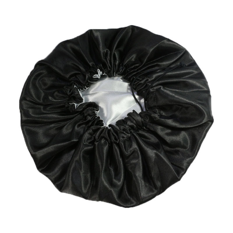 Gluna Reversible Satin Bonnet Hair Caps Double Layer Adjust Sleep Night Cap Head Cover Hat