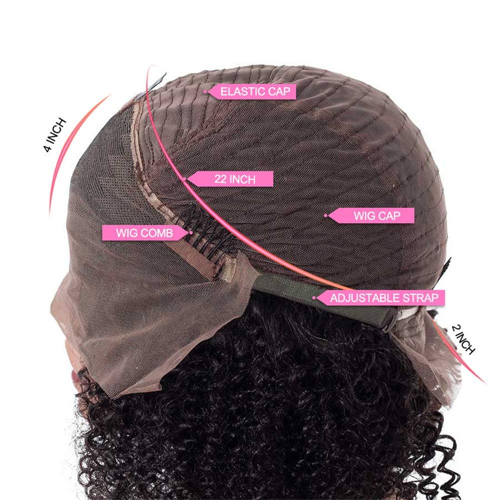 Gluna Kinky Curly Short Bob Wigs 13x4 Lace Frontal 5x5 4x4 Lace Closure Bob Wig For Women Virgin Hair with Baby Hair Pre Plucked Natural Color