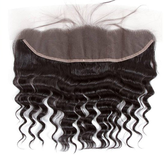 Gluna Brazilian Loose Deep Wave Lace Frontal 13x6 13×4 Free Part Natural Color 100% Virgin Human Hair