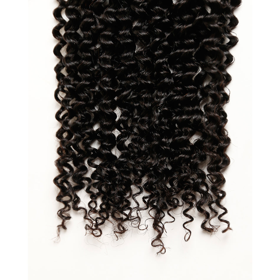Gluna Hair Bulk No Weft 1Bundle Top Quality Unprocessed Human Braiding Hair Bulk Indian Straight/Body wave/Water wave/Deep wave/Jerry curly/Loose deep/wave Deep/Curly Kinky Curly Hair Extension Crochet  Natural Color