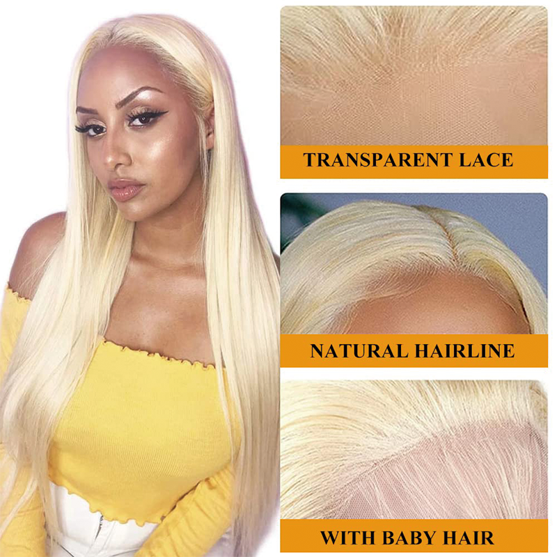 Gluna Hair 4×4 Lace Closure Straight Hair Blonde Russian Virgin Hair (613 Blonde Color )