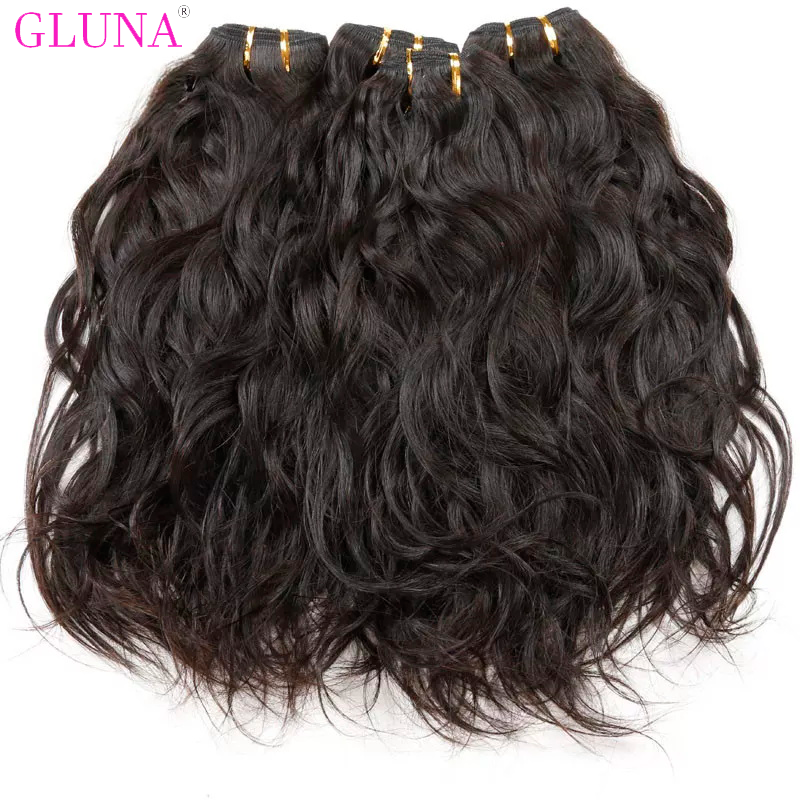 Gluna Brazilian Hair  Natural Wave Hot 8A/10A Bundles 100% Human Hair Bundles 1 Pieces Virgin Human Hair Extension 8-30inch Free Shipping