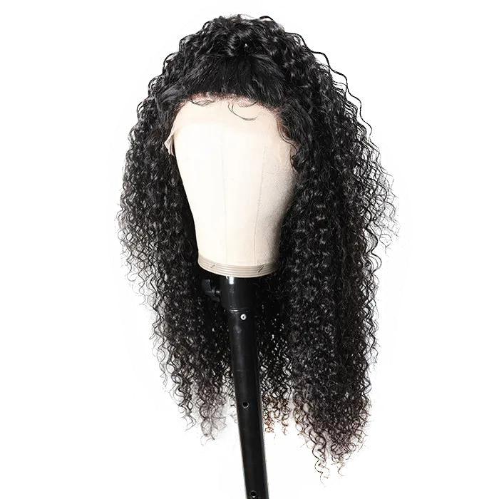 Gluna 13x4 Lace Frontal Wigs Jerry Curly Human Hair Healthy Virgin Hair Pre Plucked With Natural Baby Hair For Women