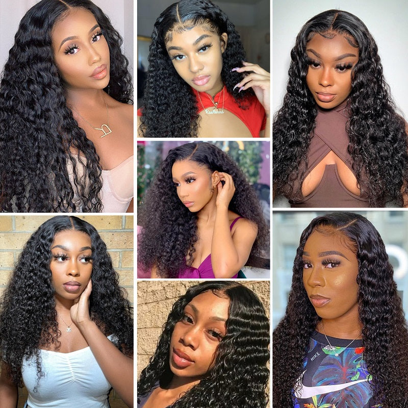 Gluna 4x4/ 5x5 Lace Closure Wigs Jerry Curly Human Hair Healthy Virgin Hair Pre Plucked With Natural Baby Hair For Women