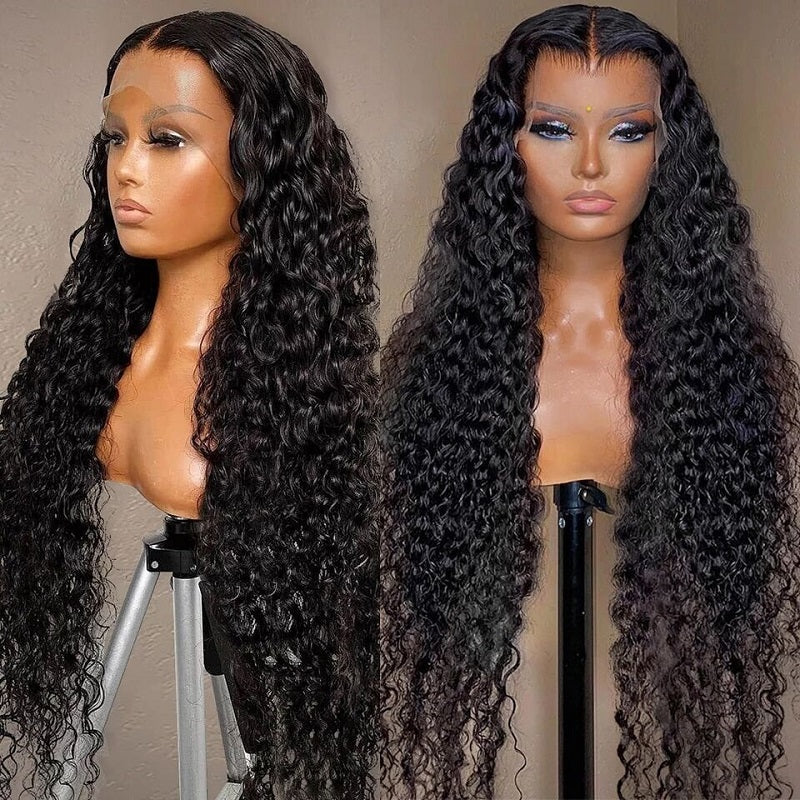 Gluna 5x5 Lace Closure Wigs Water Wave Human Hair Healthy Virgin Hair Pre Plucked With Natural Baby Hair For Women